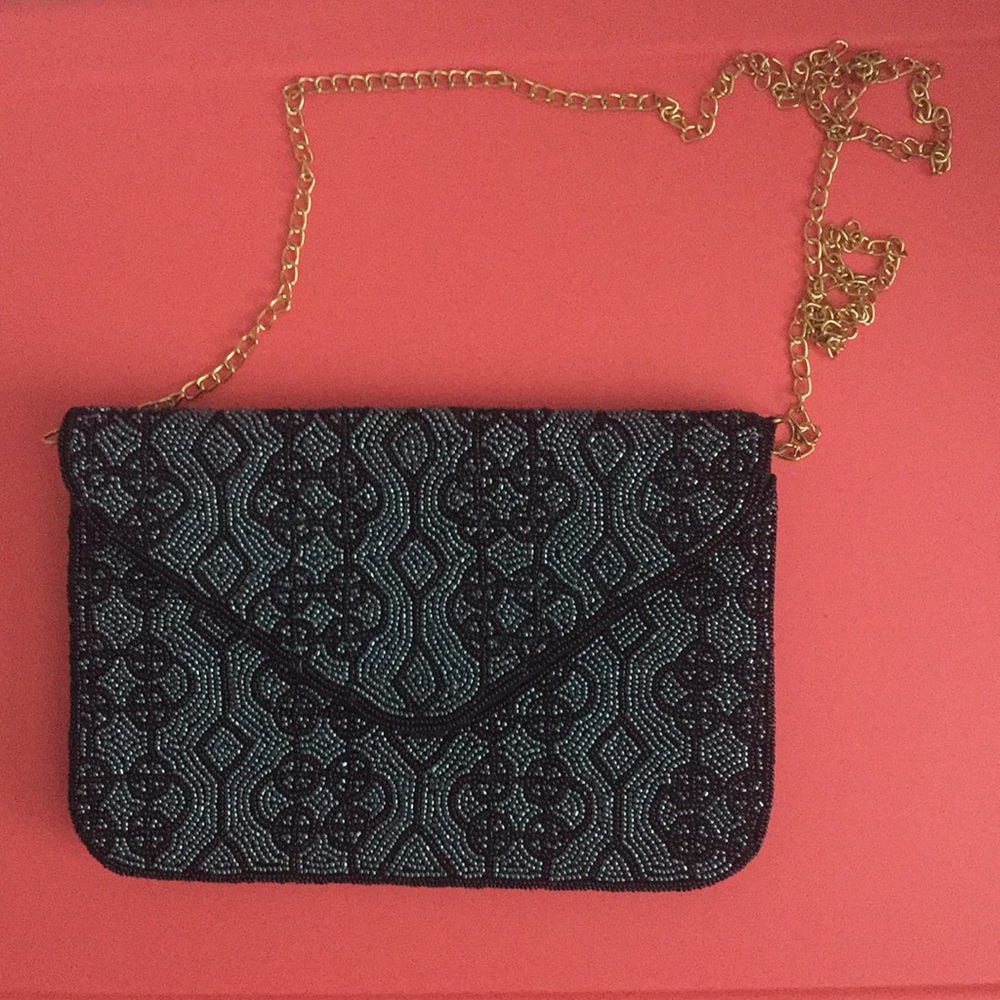 FRANCESCA'S Beaded Clutch Crossbody
